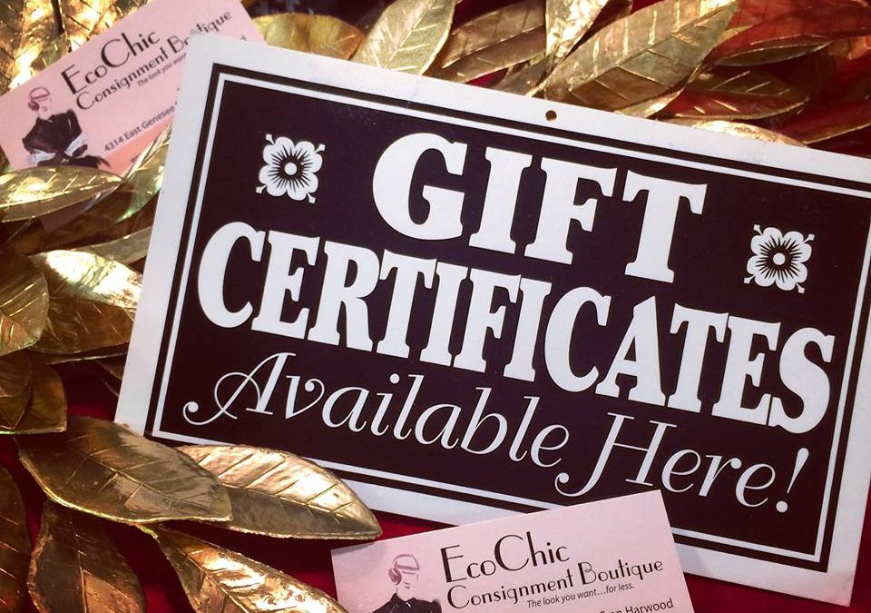 Gift Certificates Make Great Gifts!