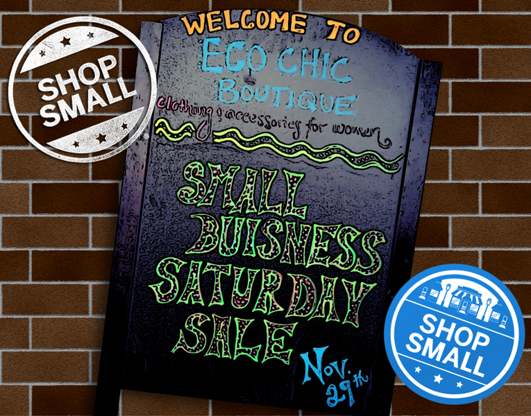 Small Business Saturday SALE, November 29th 11-6!