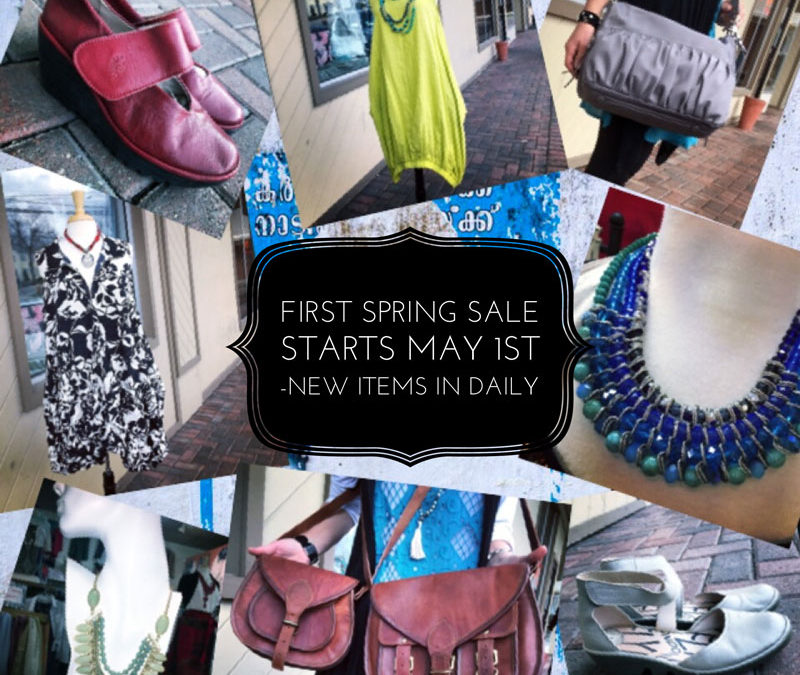 Happy May Day!  First Spring Sale starts today!